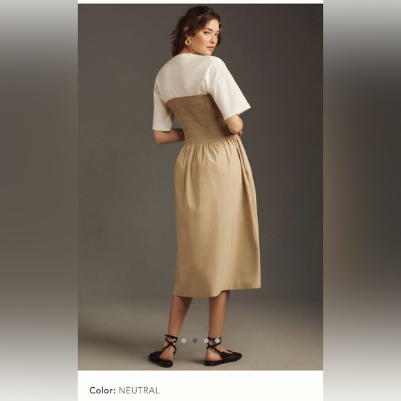 The Lilou Twofer Midi Dress by Maeve - Picture 3 of 7